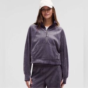 RARE LULULEMON Scuba Oversized Funnel Neck Half-Zip Velvet Nightfall